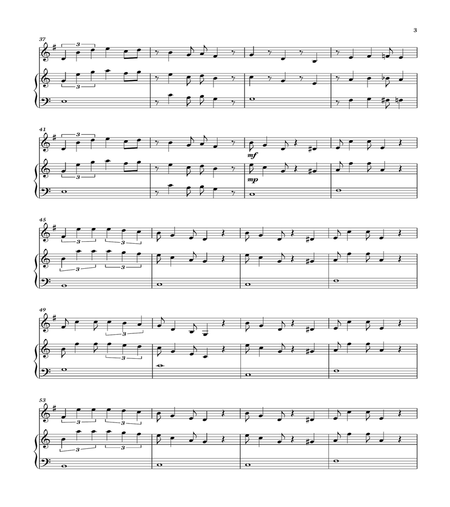 Super Mario Bros Theme Horn scores gallery preview page 3