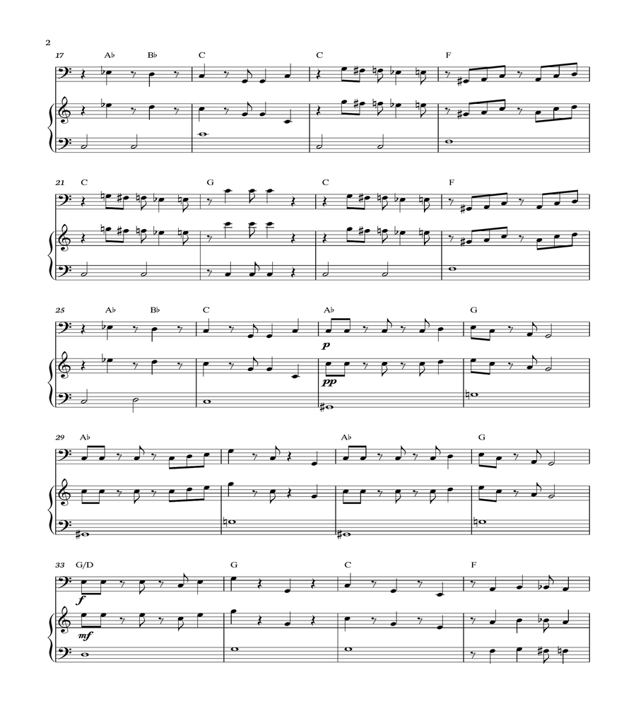 Super Mario Bros Theme Piano scores gallery preview page 2