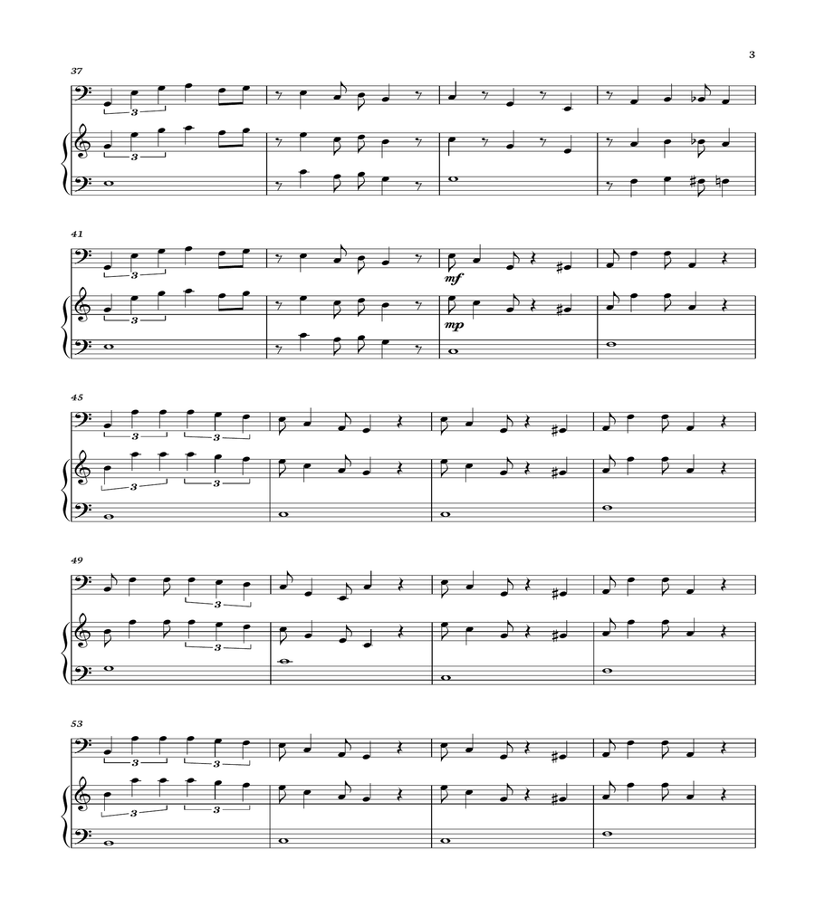 Super Mario Bros Theme Piano scores gallery preview page 3