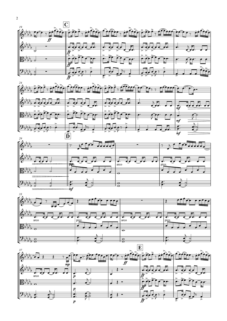 I'll Be Waiting I'll Be Waiting String Quartet scores gallery preview page 2