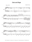 Cats and Dogs (Easy Piano solo) mini preview