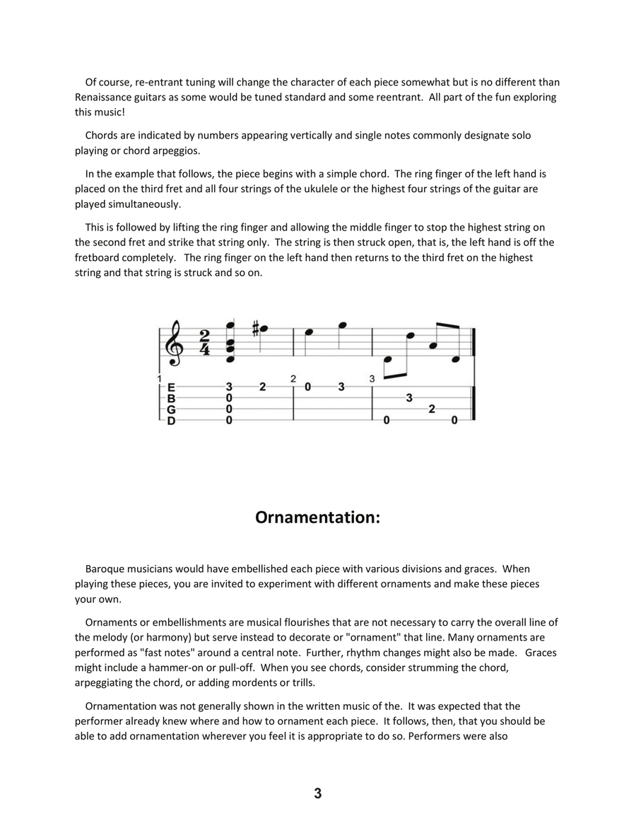 André Campra: Le Carnaval de Venise - Extracts - For Low G Ukulele Ukulele scores gallery preview page 5