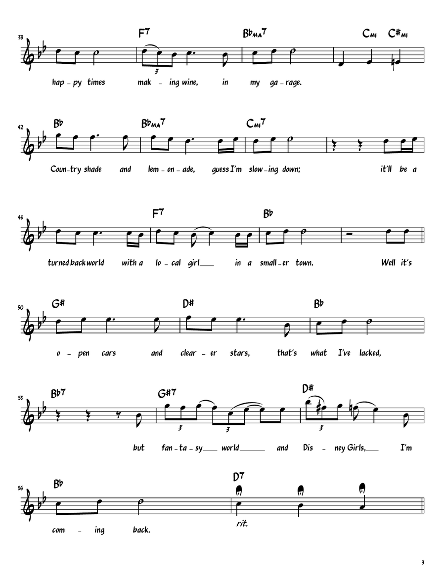 Disney Girls (1957) Disney Girls (1957) Piano scores gallery preview page 3