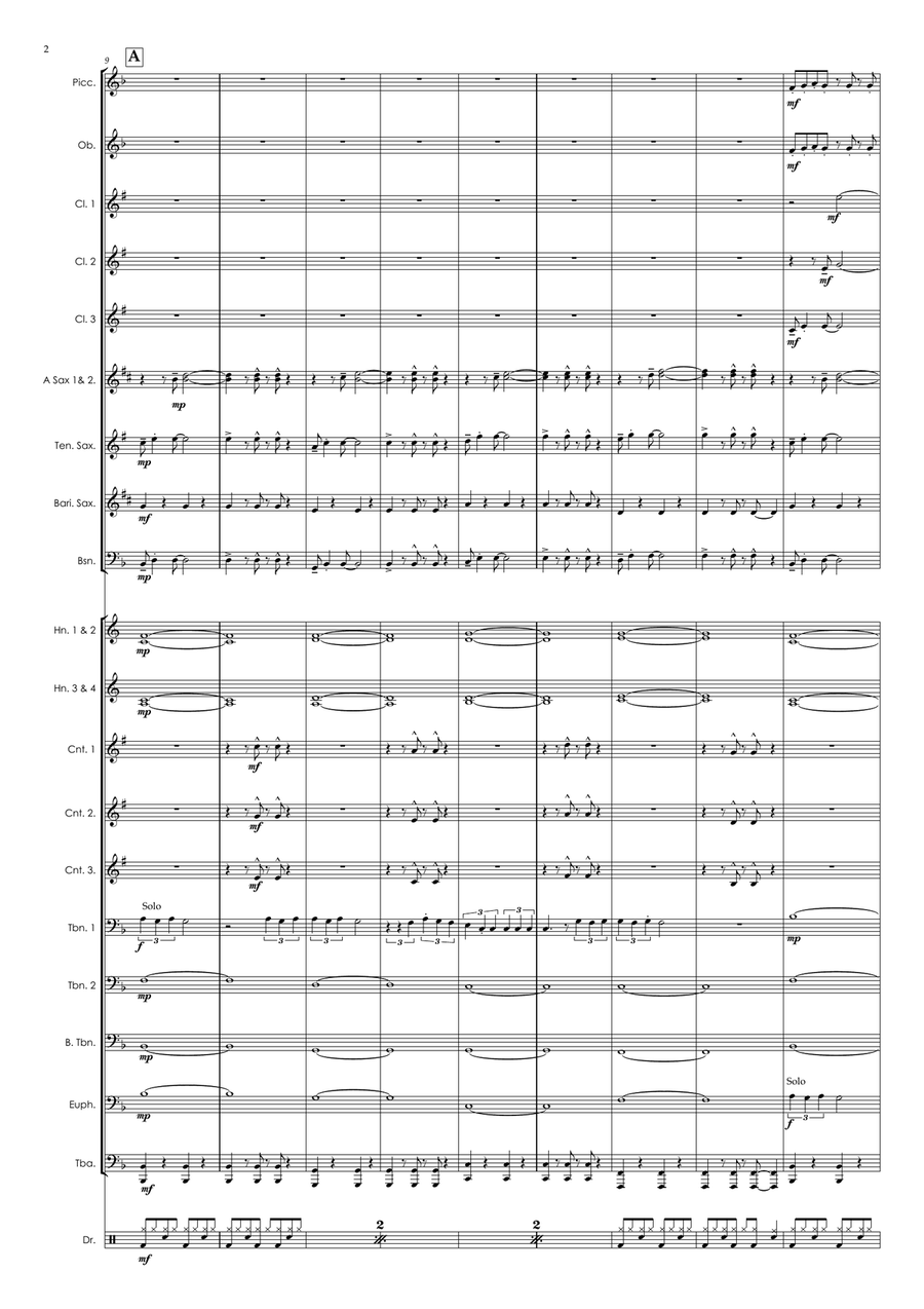 As It Was Marching Band scores gallery preview page 2