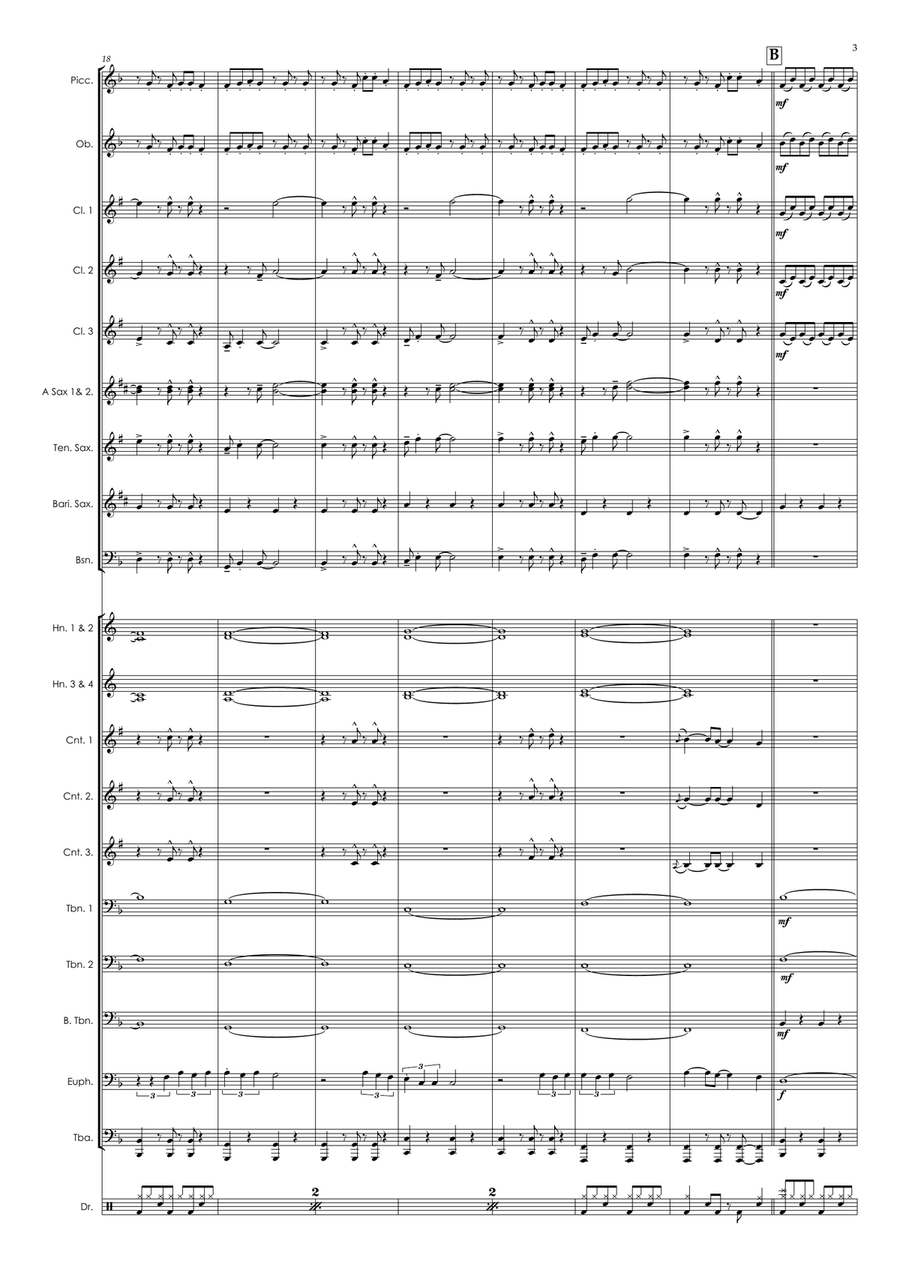 As It Was Marching Band scores gallery preview page 3