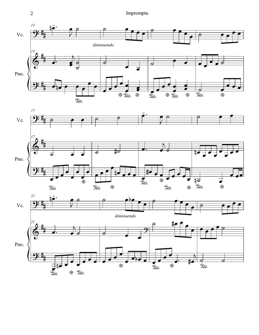 Impromptu Impromptu Piano scores gallery preview page 2