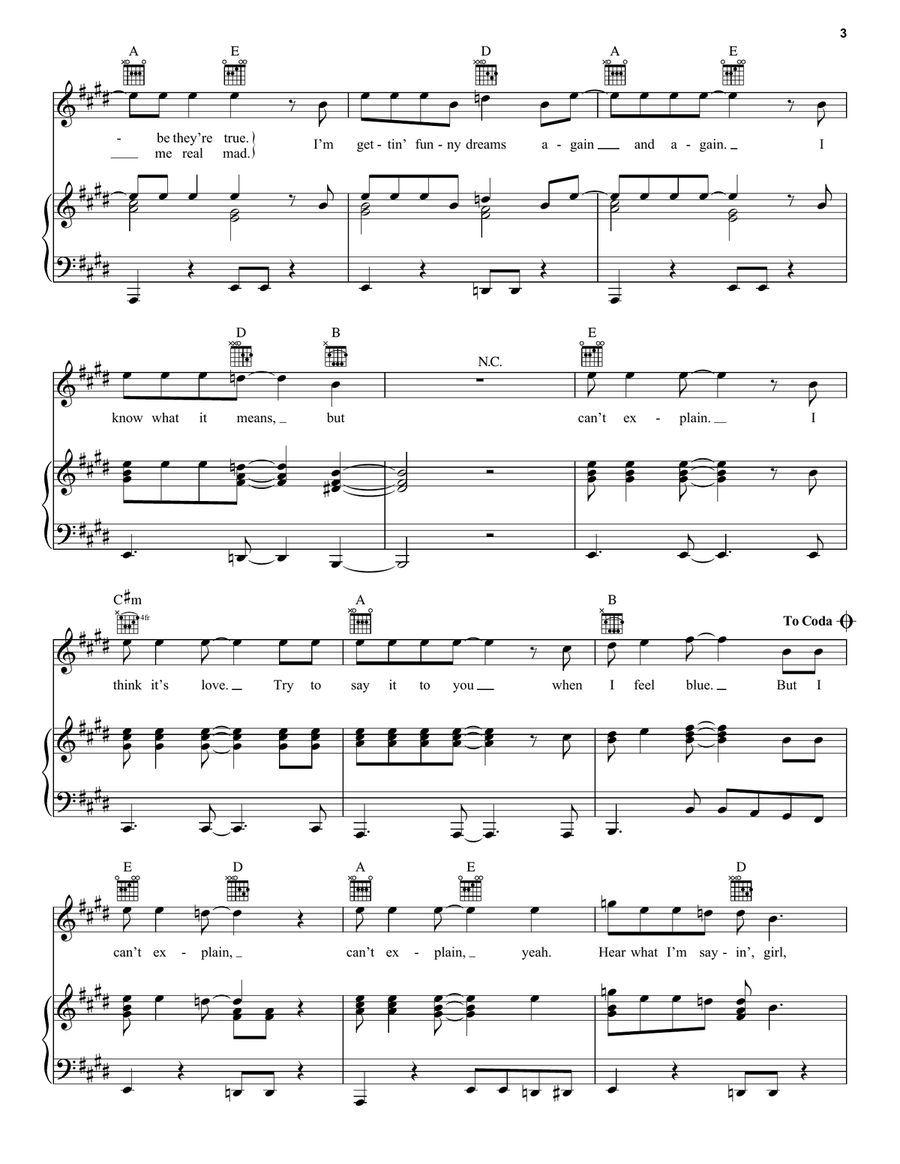 I Can't Explain I Can't Explain Piano, Vocal, Guitar scores gallery preview page 3