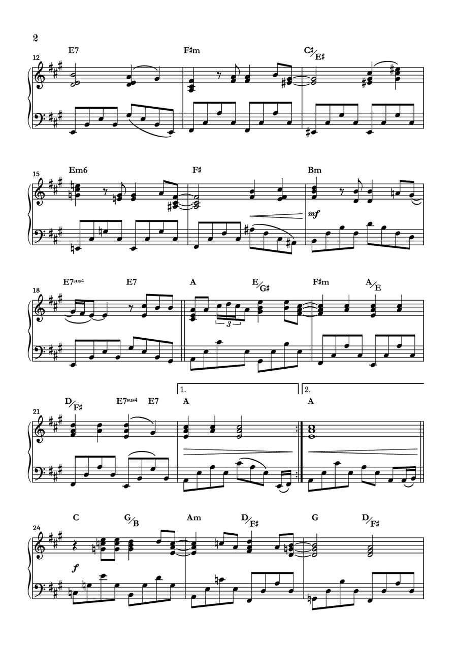 Tears In Heaven Piano Solo scores gallery preview page 2