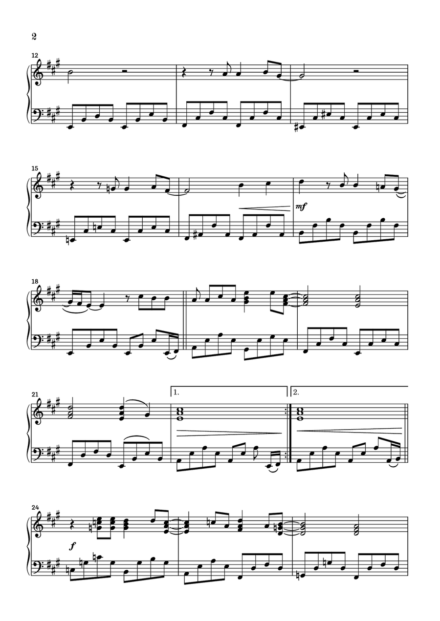 Tears In Heaven Piano Solo scores gallery preview page 2