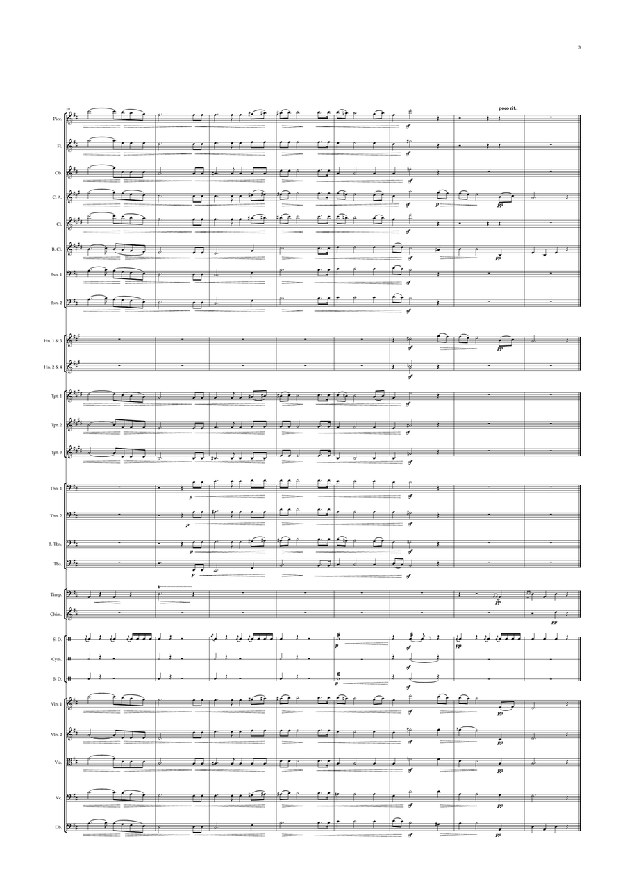 Czech Republic National Anthem (Orchestre national d'Île-de-France Edition) Full Orchestra scores gallery preview page 3