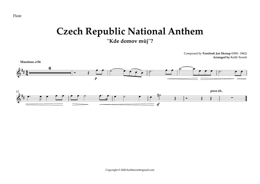 Czech Republic National Anthem (Orchestre national d'Île-de-France Edition) Full Orchestra scores gallery preview page 5