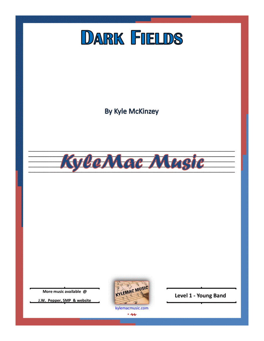 Dark Fields Concert Band scores gallery preview page 1
