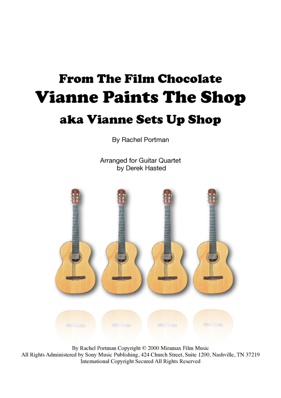 Vianne Paints Shop Guitar Ensemble scores gallery preview page 1