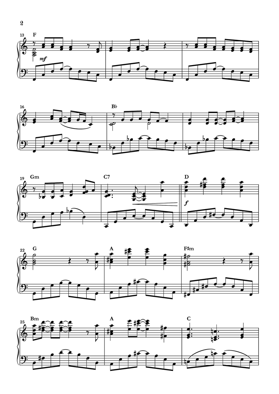 You'll Be In My Heart Piano Solo scores gallery preview page 2