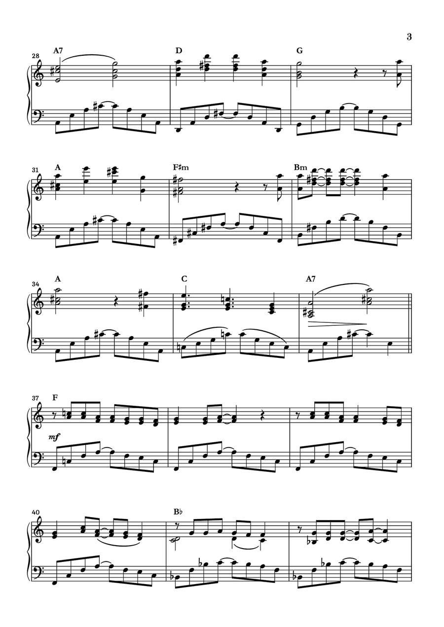 You'll Be In My Heart Piano Solo scores gallery preview page 3
