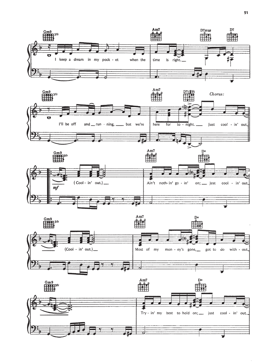 Coolin' Out Coolin' Out Piano, Vocal, Guitar scores gallery preview page 2