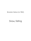 Snow, falling (for flute, clarinet, alto sax)