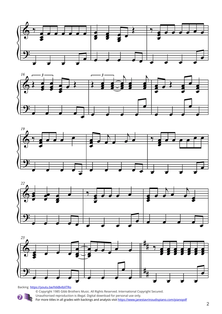 Chain Reaction Piano Solo scores gallery preview page 2