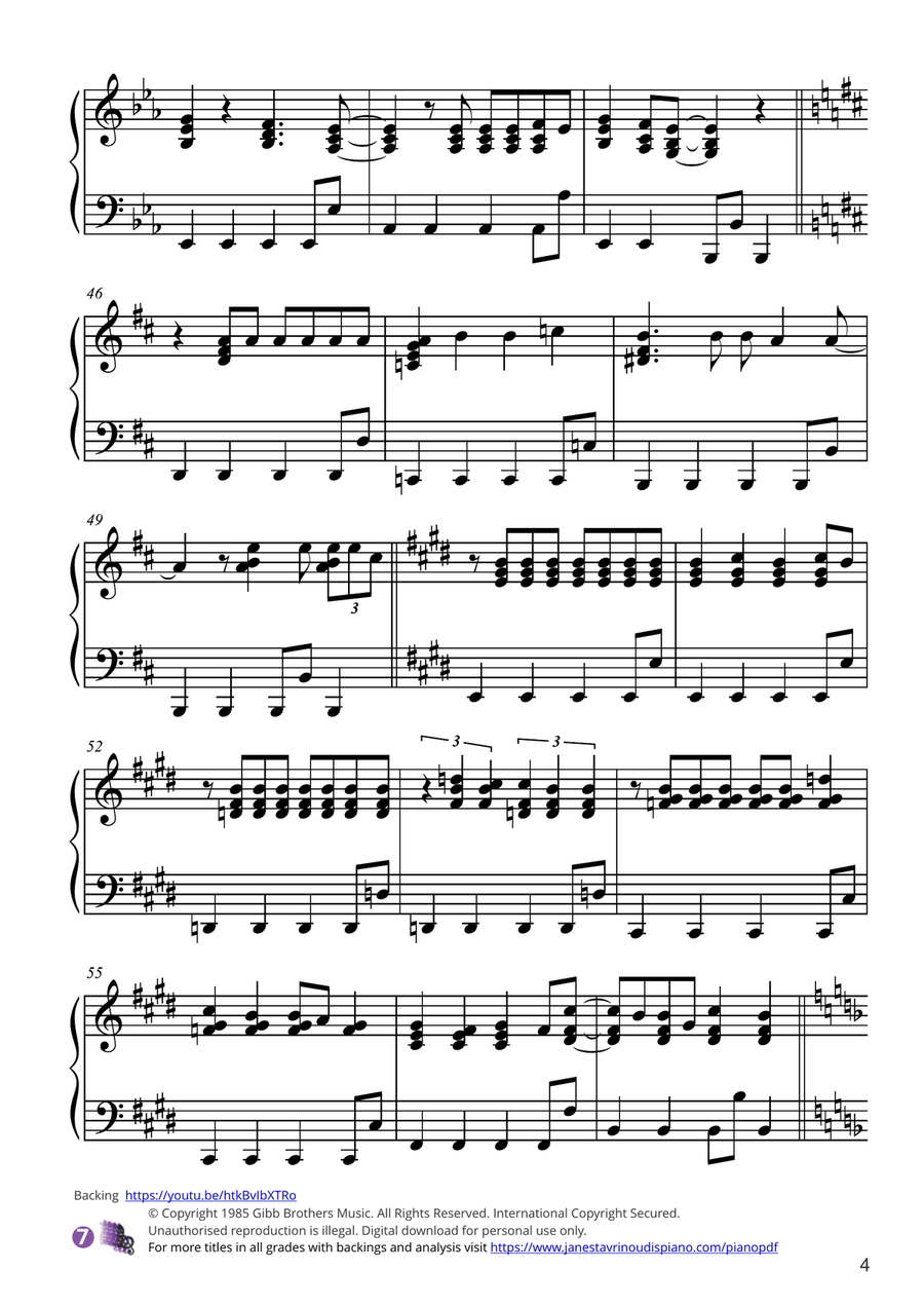 Chain Reaction Piano Solo scores gallery preview page 4
