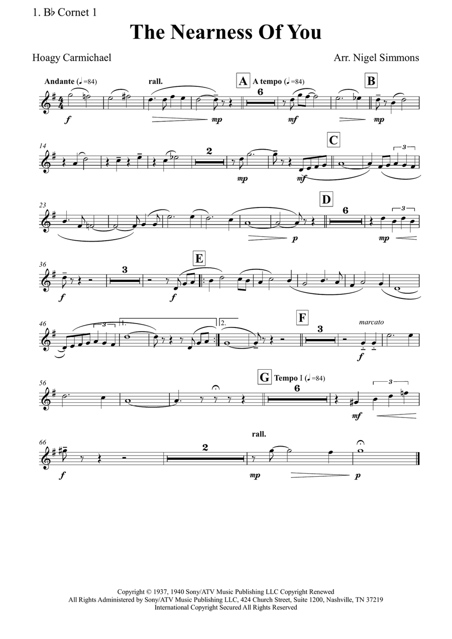 The Nearness Of You The Nearness Of You Brass Ensemble scores gallery preview page 6