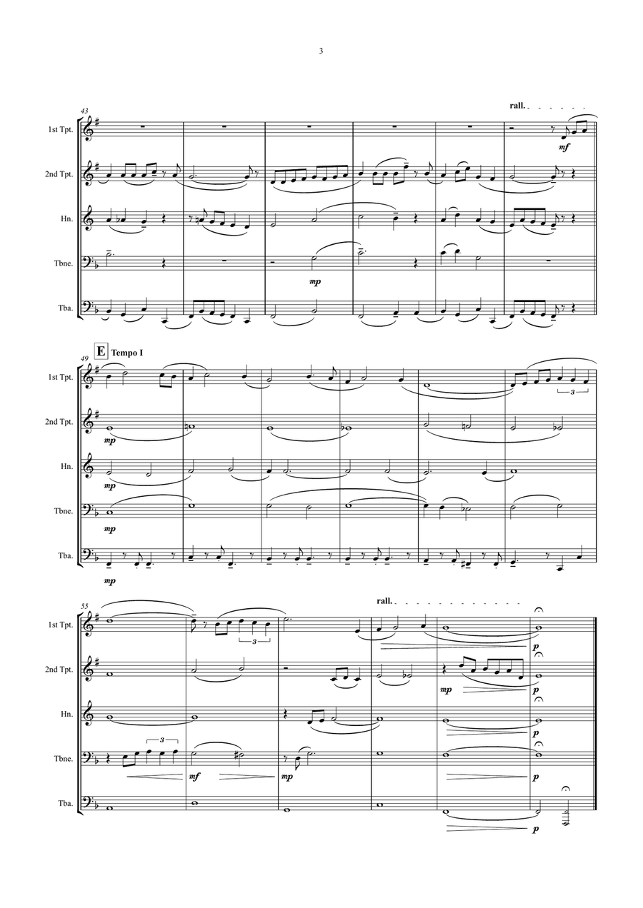 The Nearness Of You The Nearness Of You Brass Quintet scores gallery preview page 3