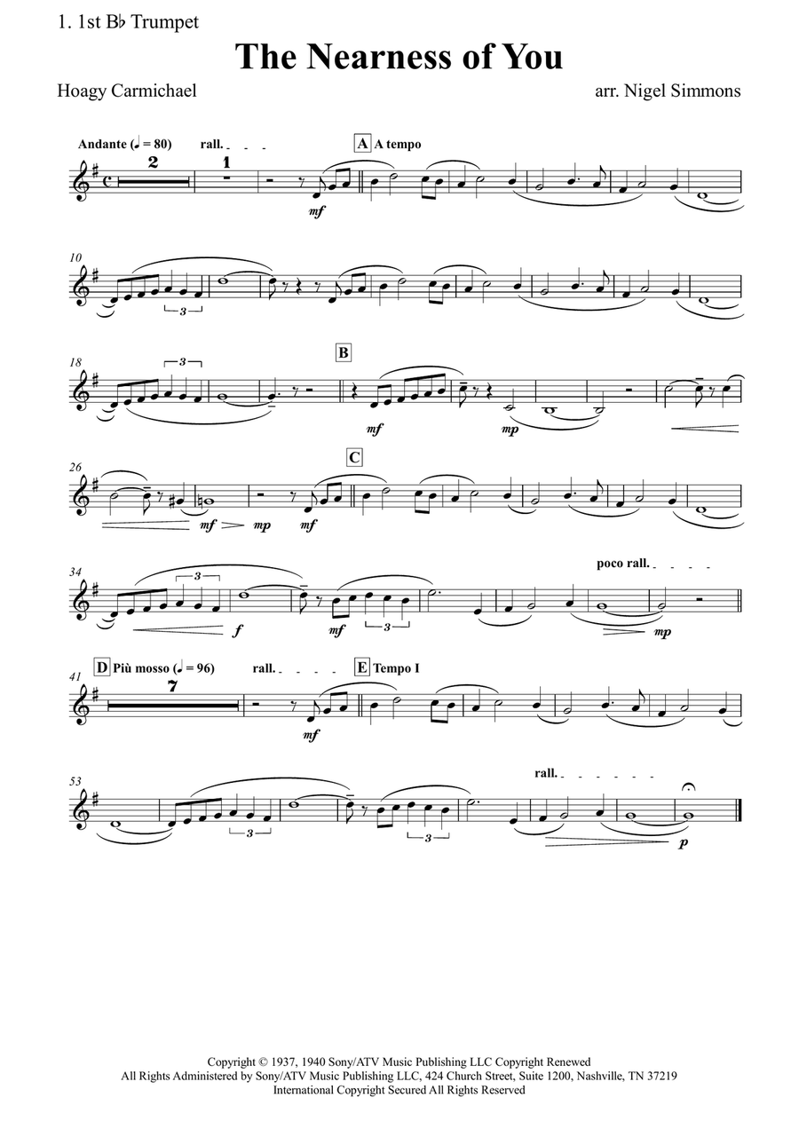 The Nearness Of You The Nearness Of You Brass Quintet scores gallery preview page 4