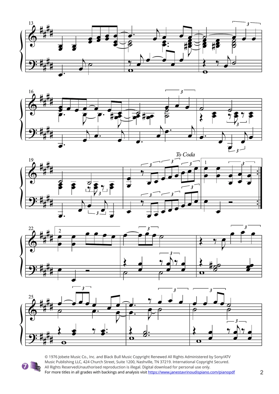 Isn't She Lovely Piano Solo scores gallery preview page 2