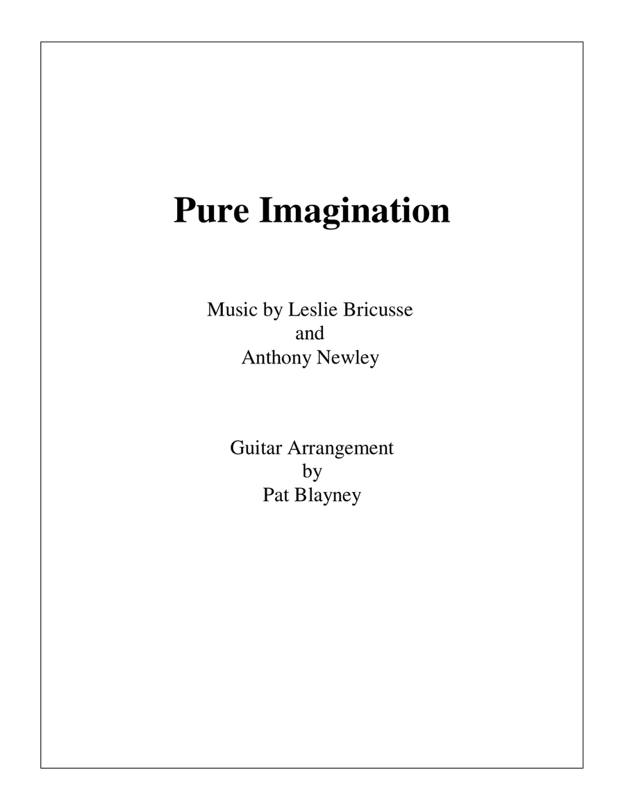 Pure Imagination Acoustic Guitar scores gallery preview page 1