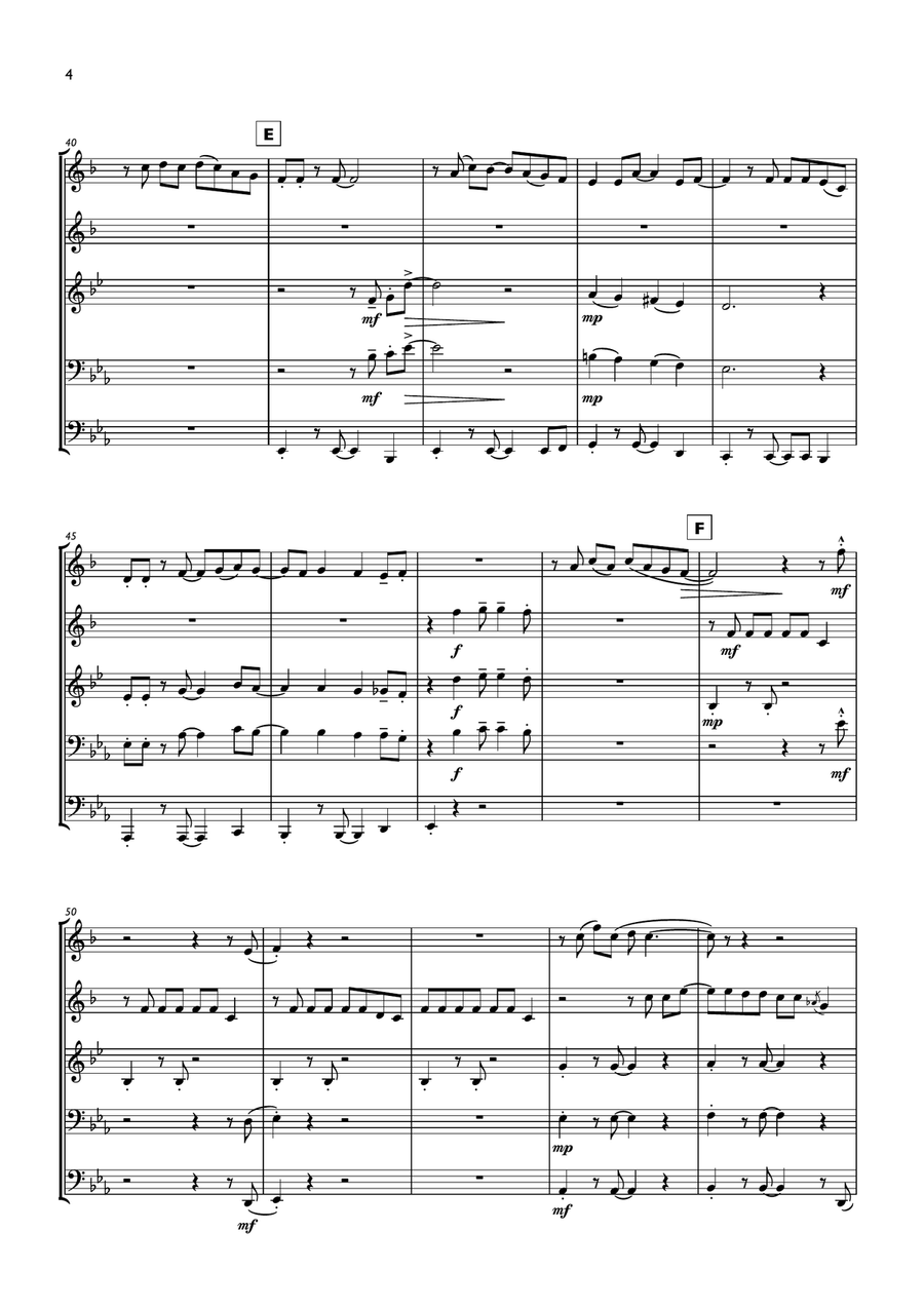 Made You Look Made You Look Brass Quintet scores gallery preview page 4