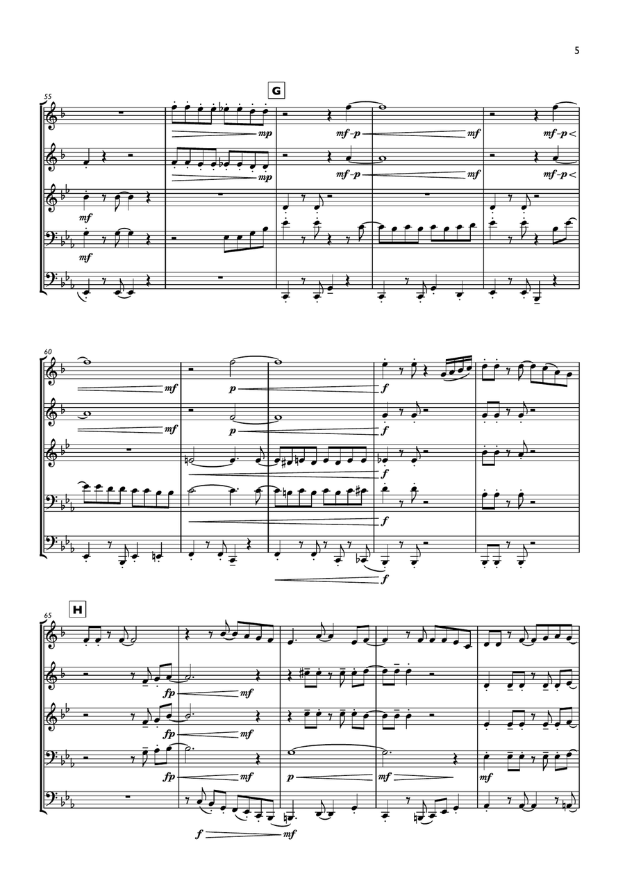 Made You Look Made You Look Brass Quintet scores gallery preview page 5