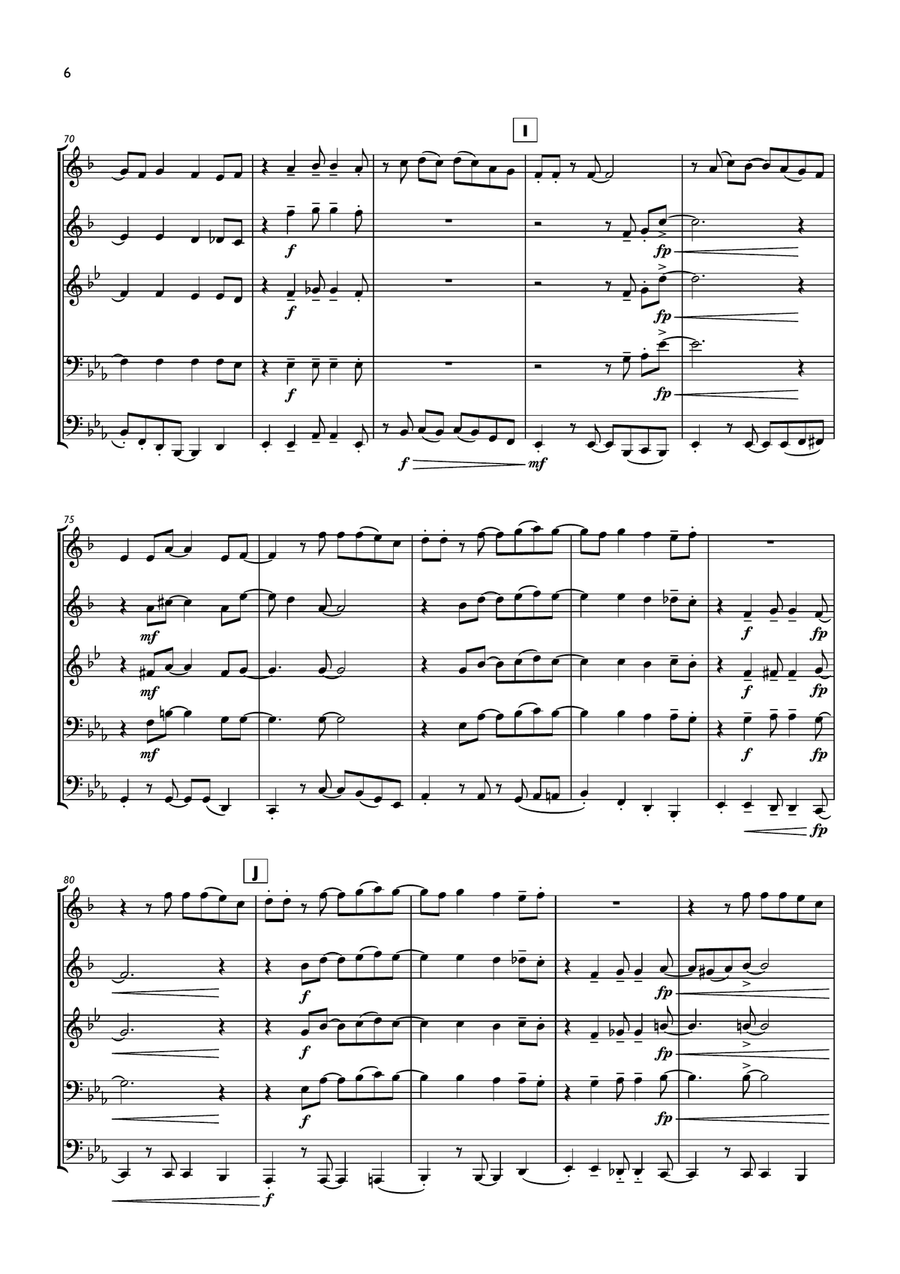 Made You Look Made You Look Brass Quintet scores gallery preview page 6