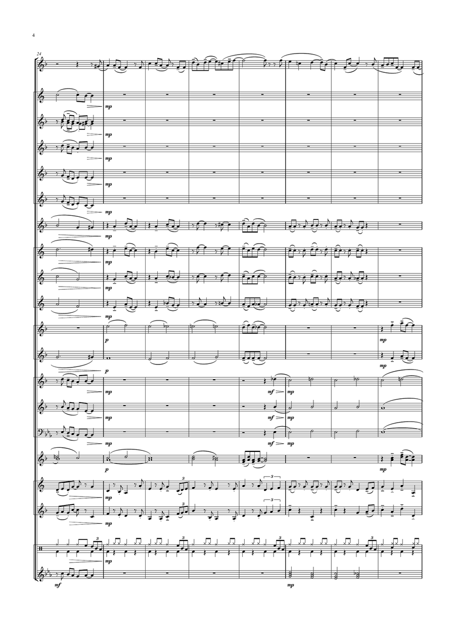 A Nightingale Sang In Berkeley Square Brass Band scores gallery preview page 4