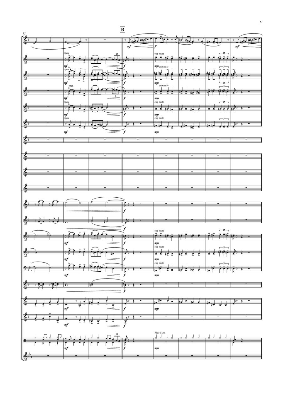 A Nightingale Sang In Berkeley Square Brass Band scores gallery preview page 5