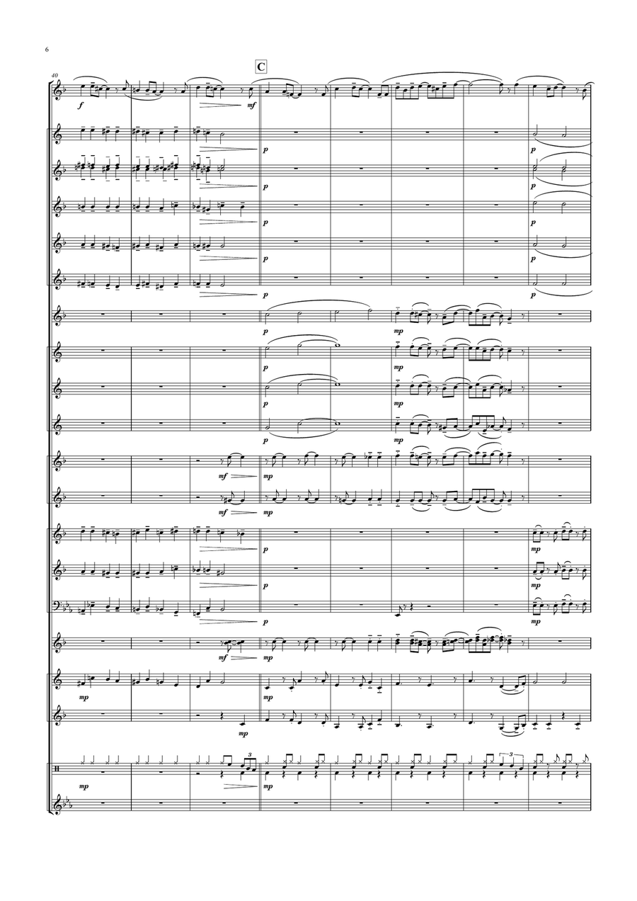 A Nightingale Sang In Berkeley Square Brass Band scores gallery preview page 6