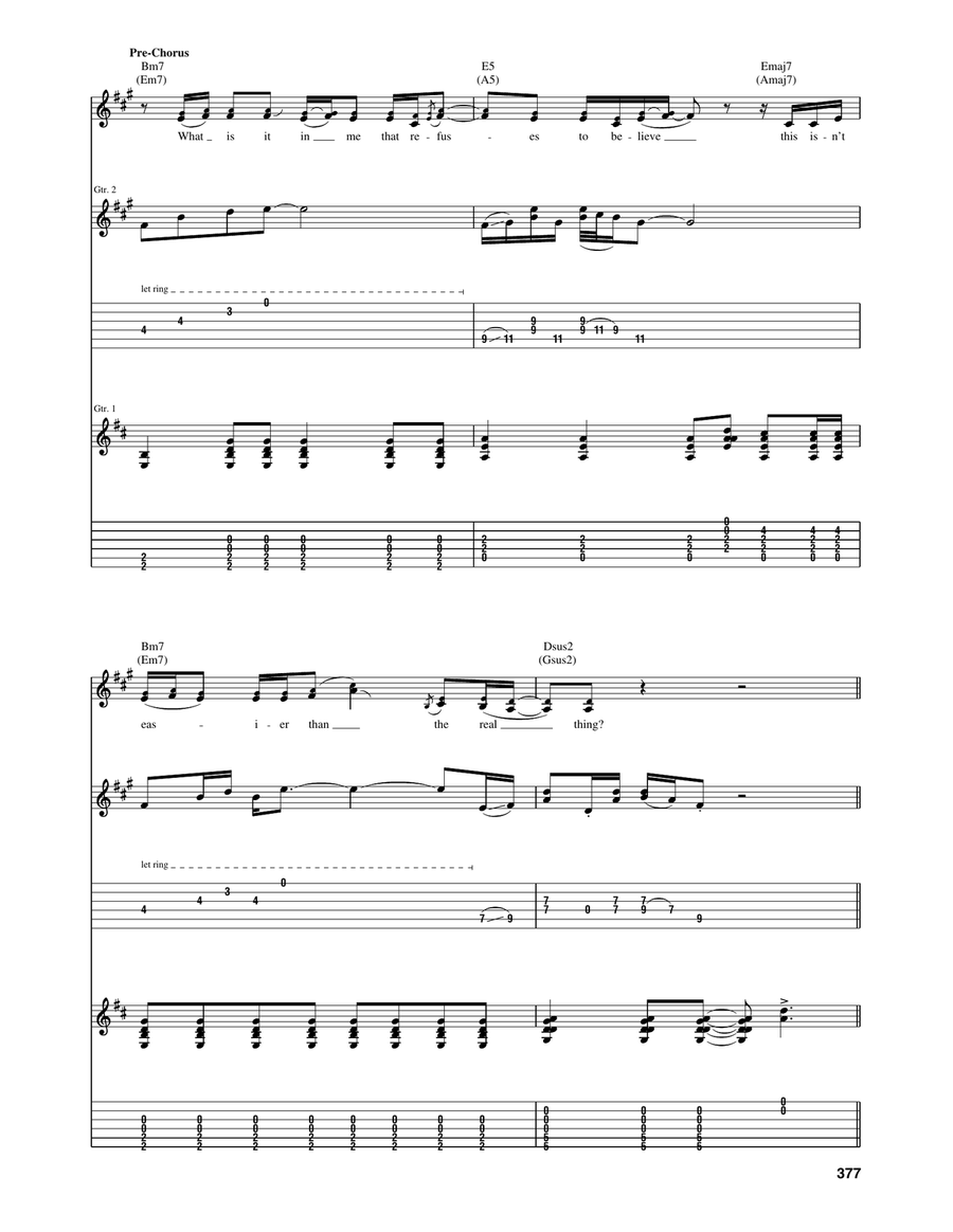 Hold On by Sarah McLachlan Acoustic Guitar - Digital Sheet Music page 3