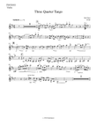 Three Quarter Tango for Piano Quartet