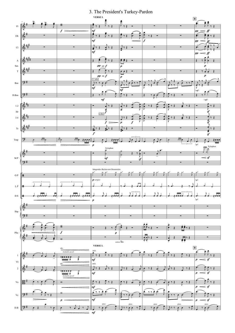 The President's Turkey-Pardon Full Orchestra scores gallery preview page 2