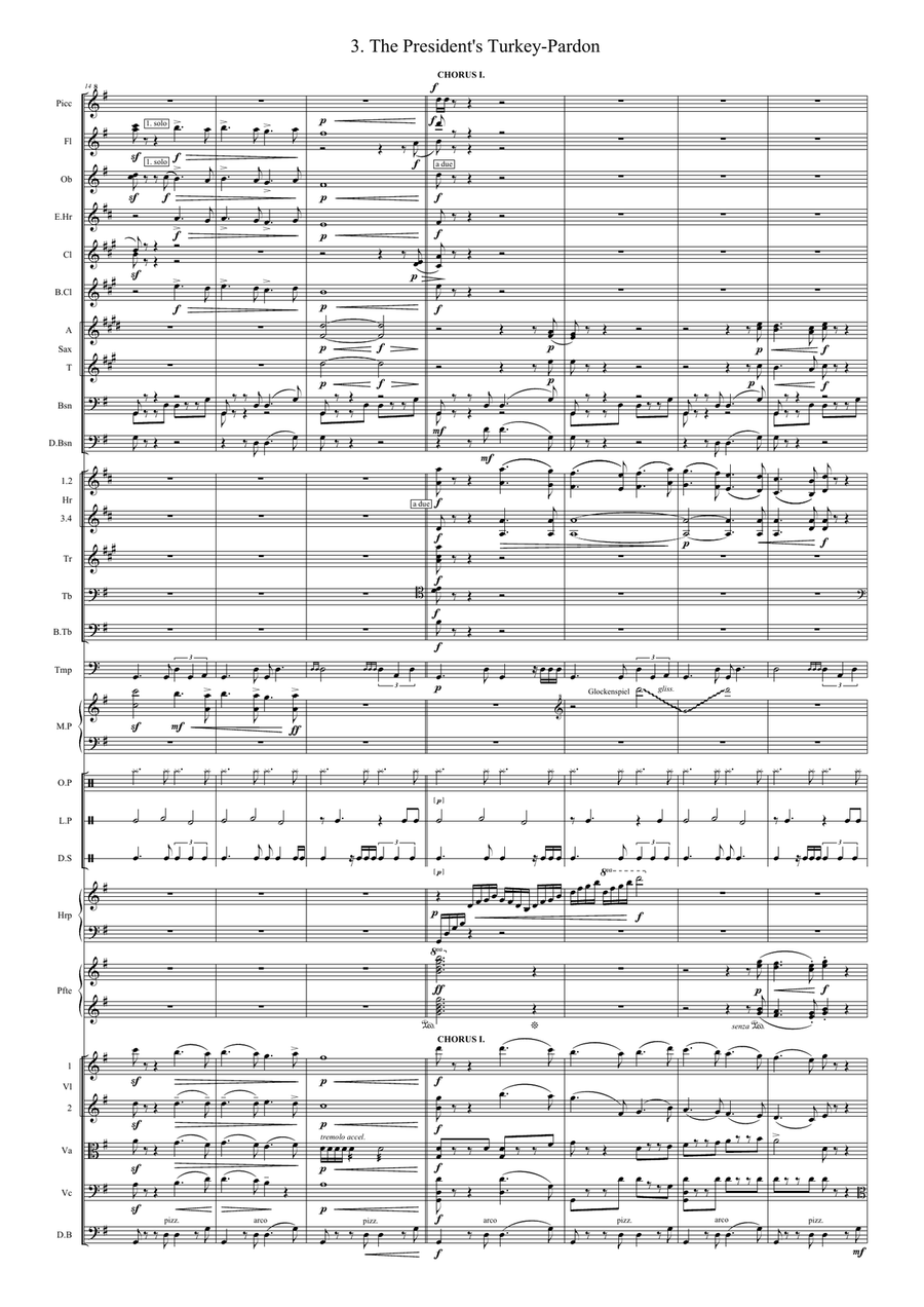 The President's Turkey-Pardon Full Orchestra scores gallery preview page 3