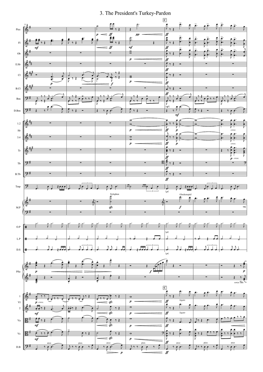 The President's Turkey-Pardon Full Orchestra scores gallery preview page 4