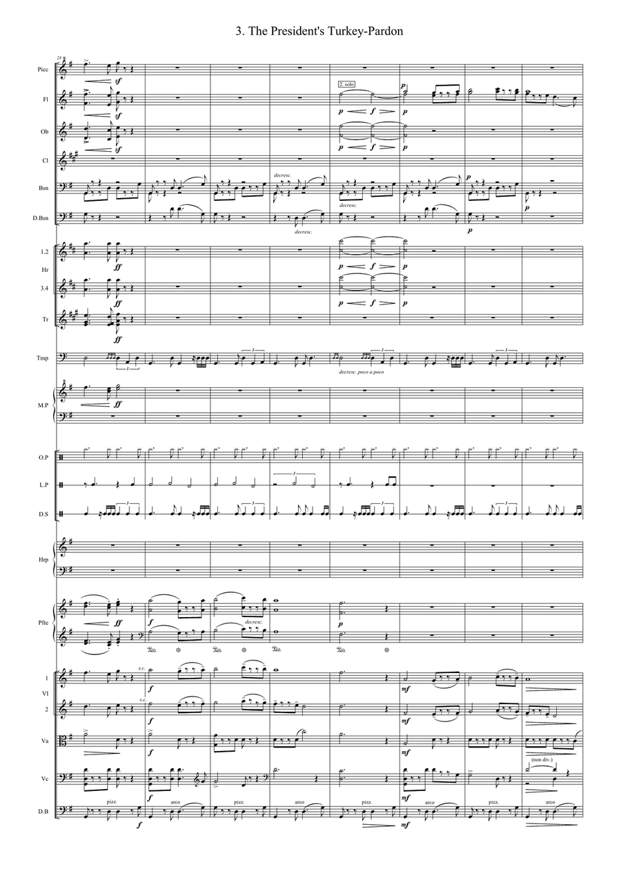 The President's Turkey-Pardon Full Orchestra scores gallery preview page 5