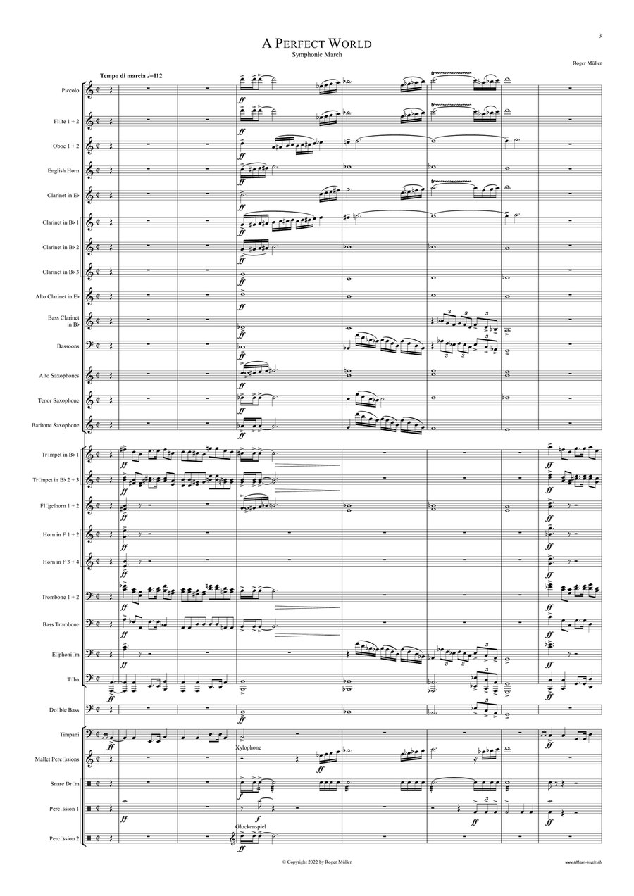 A Perfect World Concert Band scores gallery preview page 4