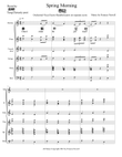 Spring Morning - Score Only