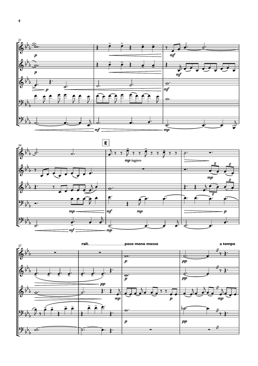 Rainbow Rainbow Brass Quintet scores gallery preview page 4
