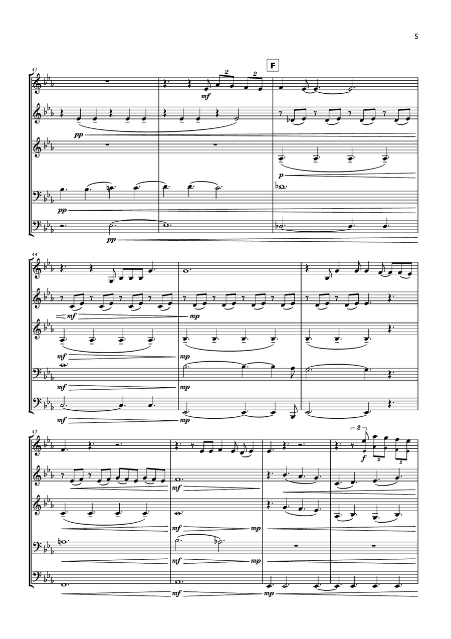 Rainbow Rainbow Brass Quintet scores gallery preview page 5