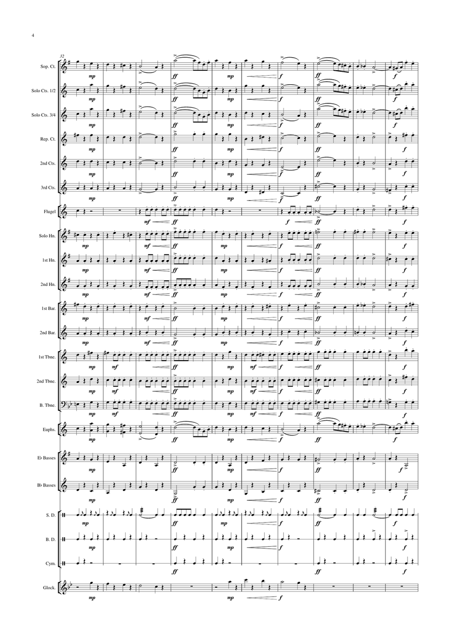 Fridericus Rex - GrenadierMarsch Brass Band scores gallery preview page 4