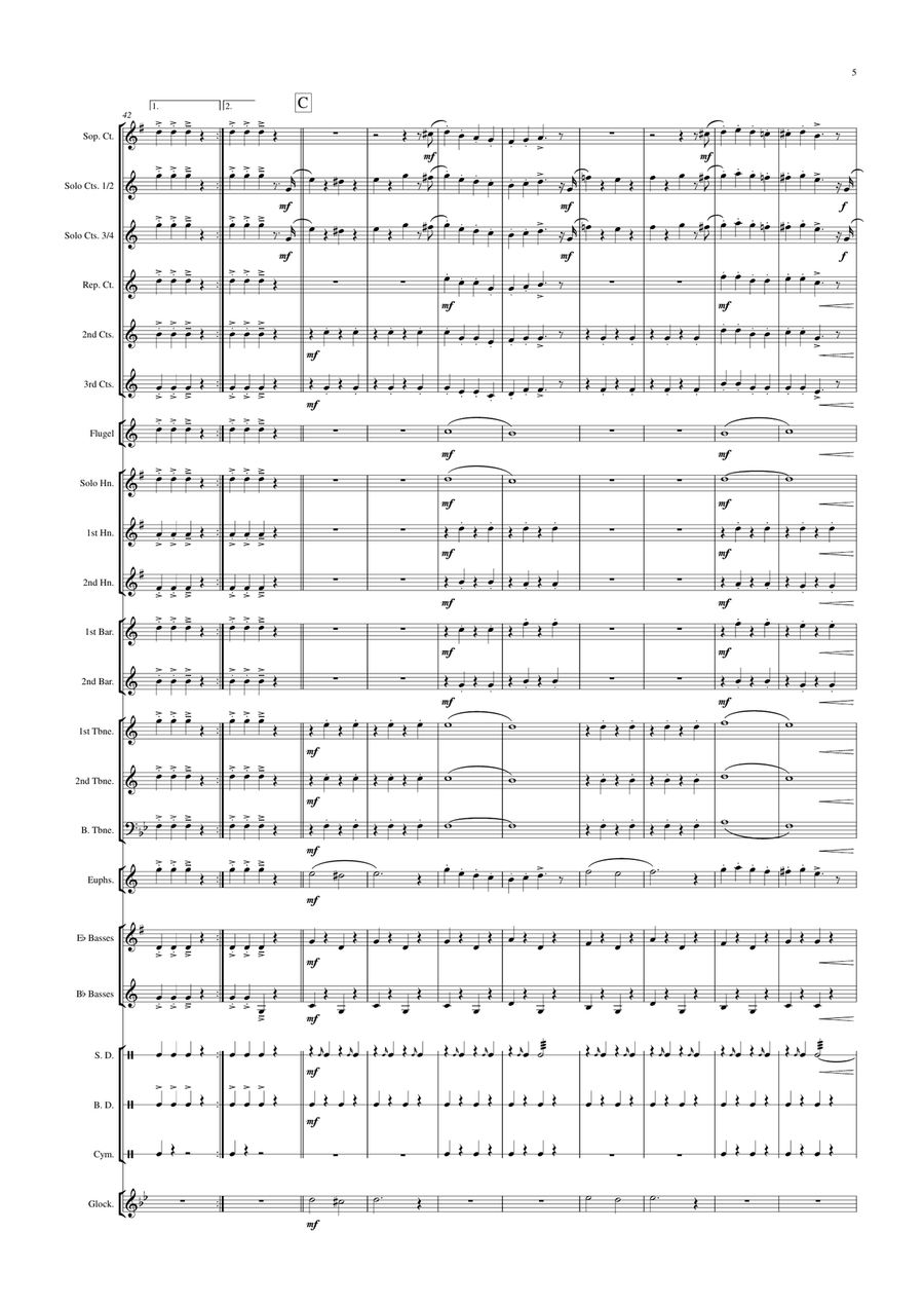 Fridericus Rex - GrenadierMarsch Brass Band scores gallery preview page 5