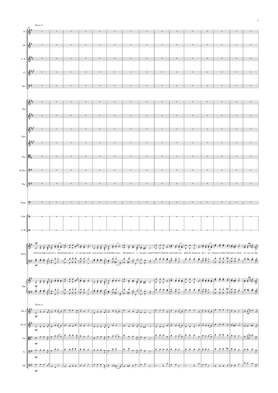 Hark! The Herald Angels Sing 4-Part scores gallery preview page 3