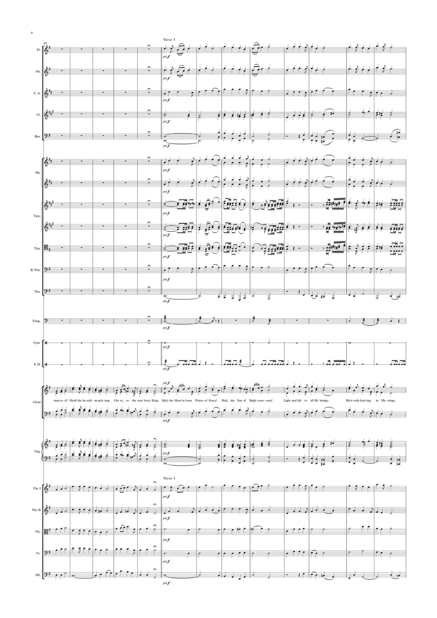 Hark! The Herald Angels Sing 4-Part scores gallery preview page 4