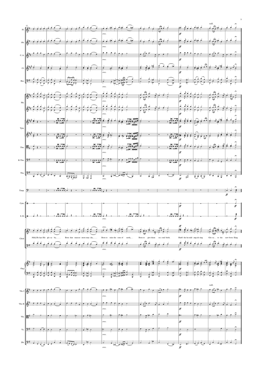 Hark! The Herald Angels Sing 4-Part scores gallery preview page 5