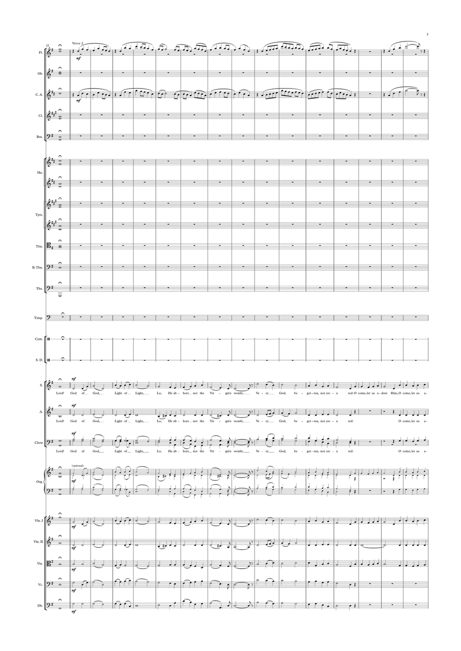 O Come, All Ye Faithful O Come, All Ye Faithful Full Orchestra scores gallery preview page 3